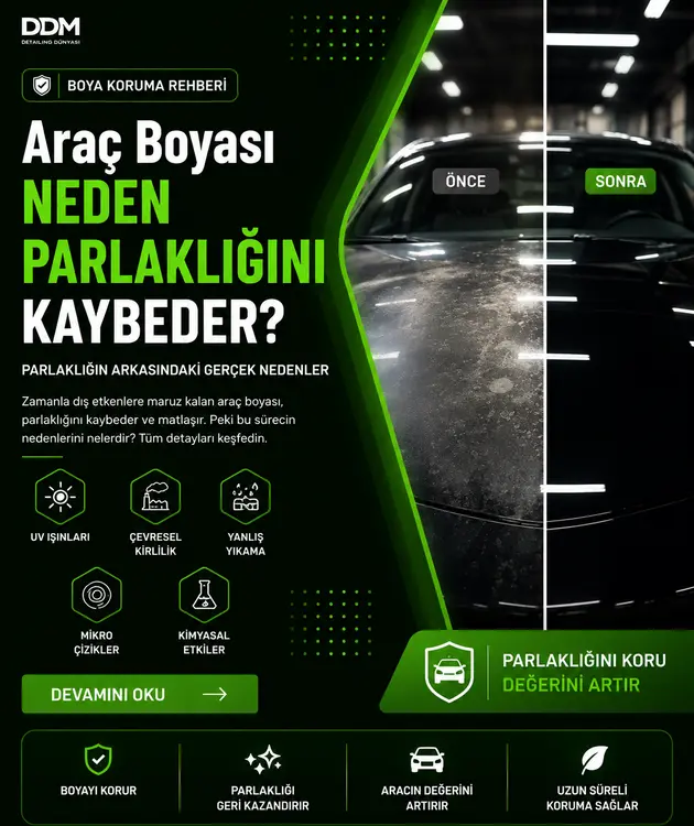 Araç Boyası Neden Parlaklığını Kaybeder Matlaşmanın ve Solmanın Başlıca Nedenleri  Demir Detay Blog