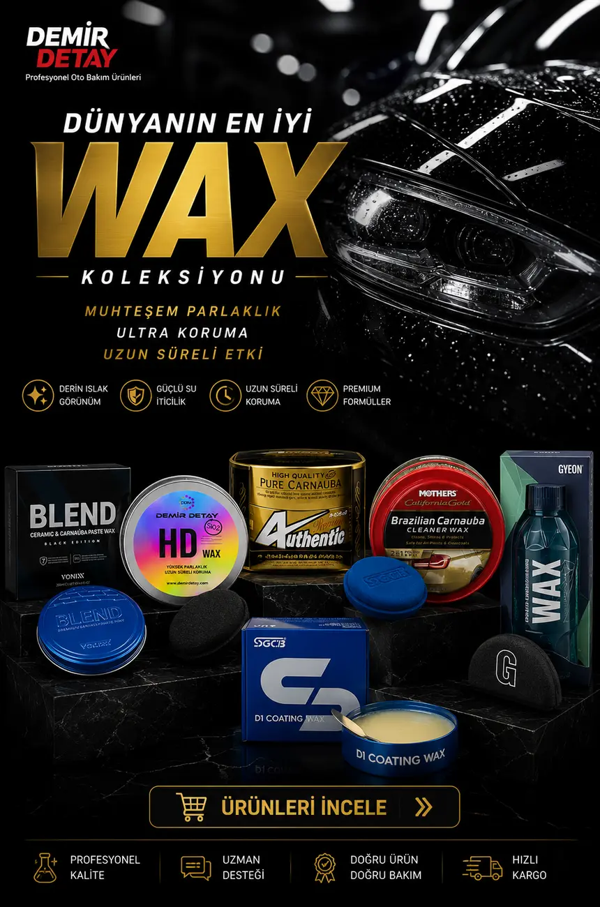 Wax ve Boya Koruma Cilaları | Carnauba Wax, Sealant, Hibrit Wax ve Profesyonel Boya Koruma Ürünleri