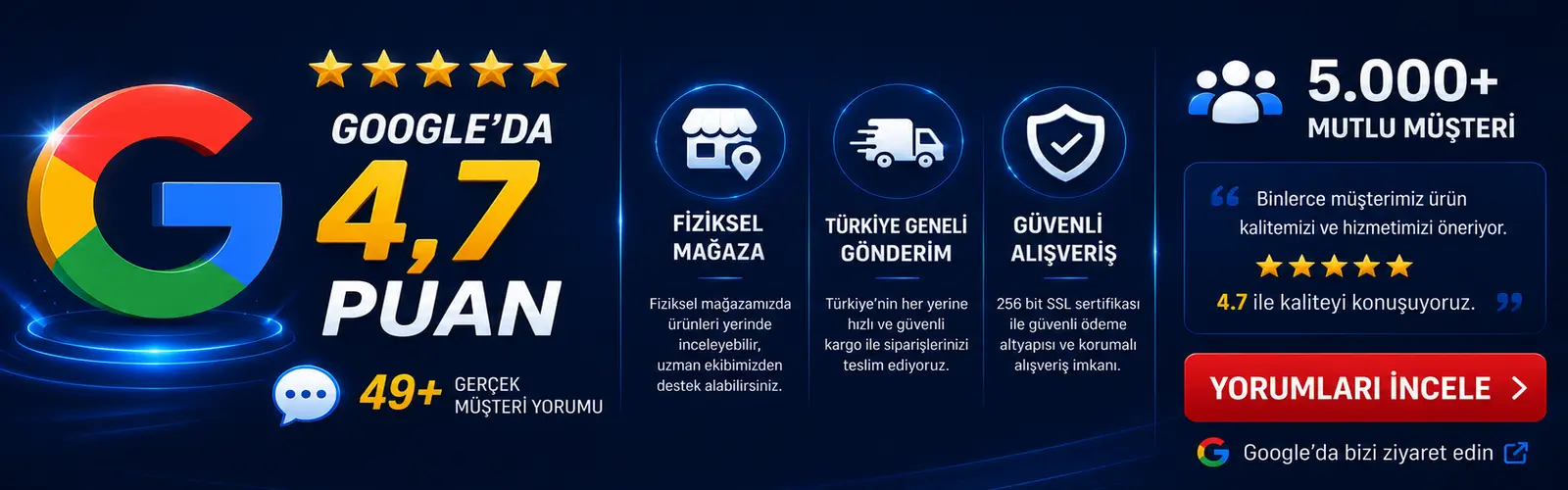 Demir Detay Google Yorumları - 4.7 Google Puanı ve 49+ Gerçek Müşteri Yorumu