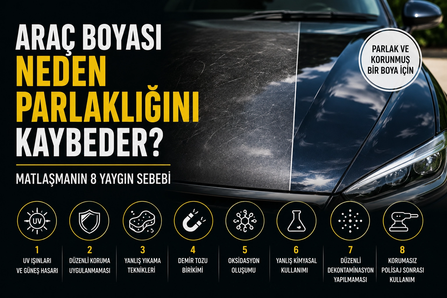 Araç Boyası Neden Parlaklığını Kaybeder