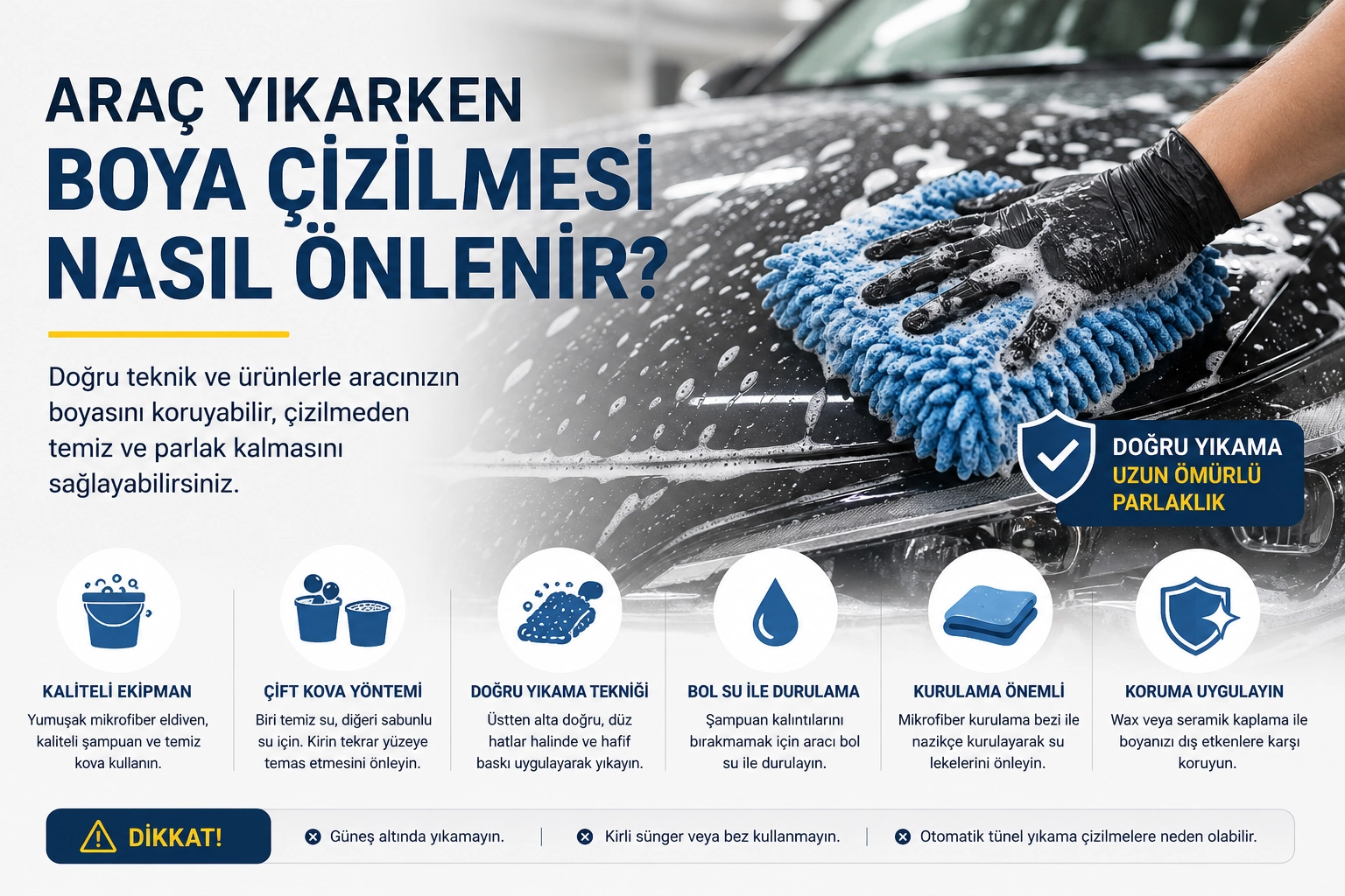 Araç Yıkarken Boya Çizilmesi Nasıl Önlenir?