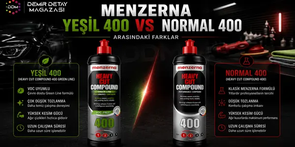 Menzerna Yeşil 400 ile Normal 400 Arasındaki Farklar | Hangisini Tercih Etmelisiniz?