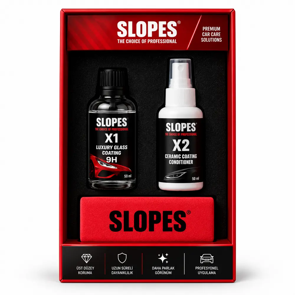 Slopes X1 9H Seramik Kaplama 30 ml | Glass Coating Set