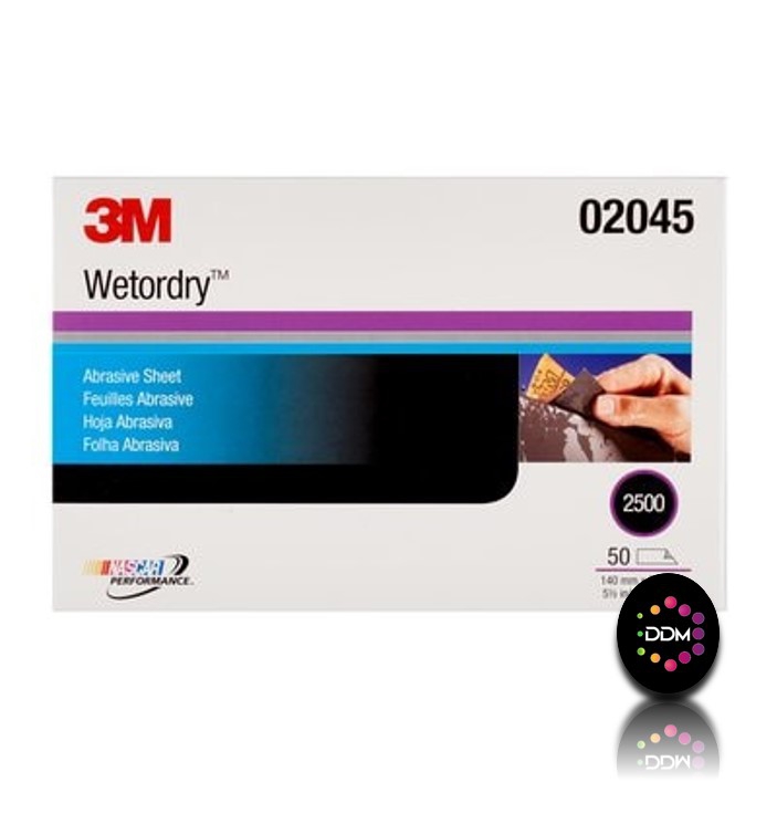 3M 401Q P2500 Su Zımparası 138x230 mm Profesyonel Boya Düzeltme Zımparası