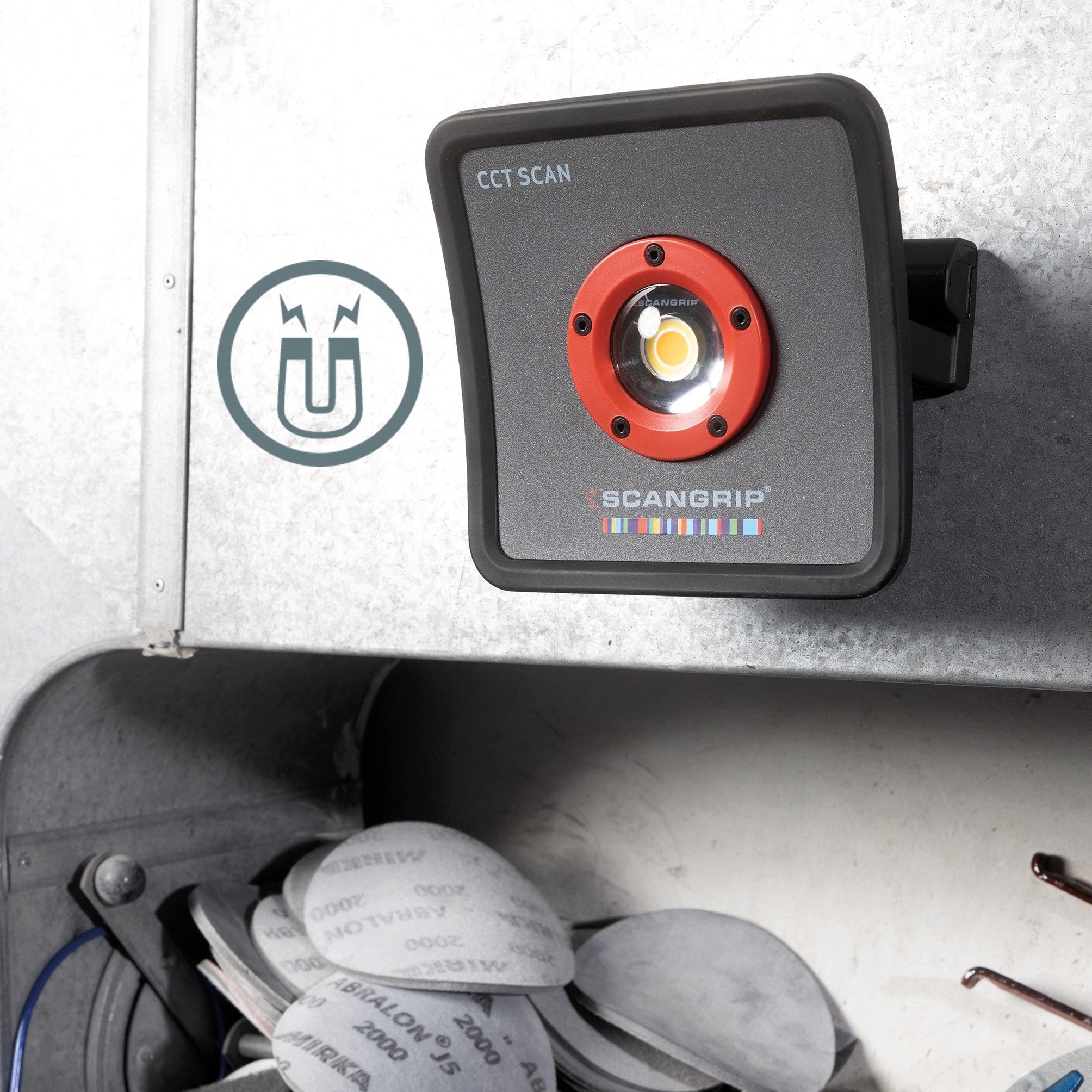 SCANGRIP MULTIMATCH R - Detailing için 1200 Lümen LED Şarjlı çalışma lambası