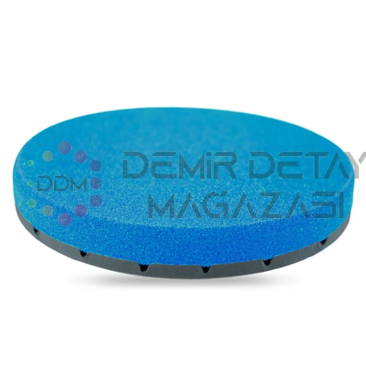 Nasiol Özel Hava Kanallı 150 MM Super Fine Cut Mavi Polisaj Pedi | Hologram Giderici Finisaj Süngeri