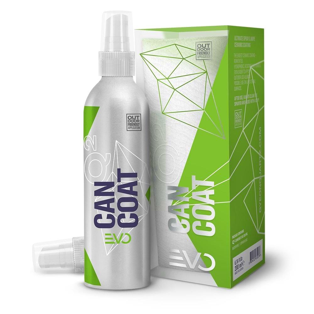 Gyeon Q² CanCoat EVO Hidrofobik Nano Seramik Kaplama Seti 200 ML | SiO₂ Sprey Seramik Kaplama ve 12 Ay Koruma