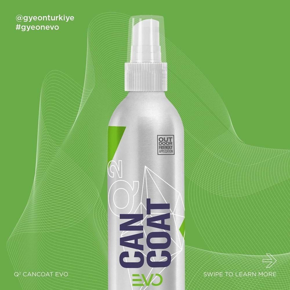 Gyeon Q² CanCoat EVO Hidrofobik Nano Seramik Kaplama Seti 200 ML | SiO₂ Sprey Seramik Kaplama ve 12 Ay Koruma