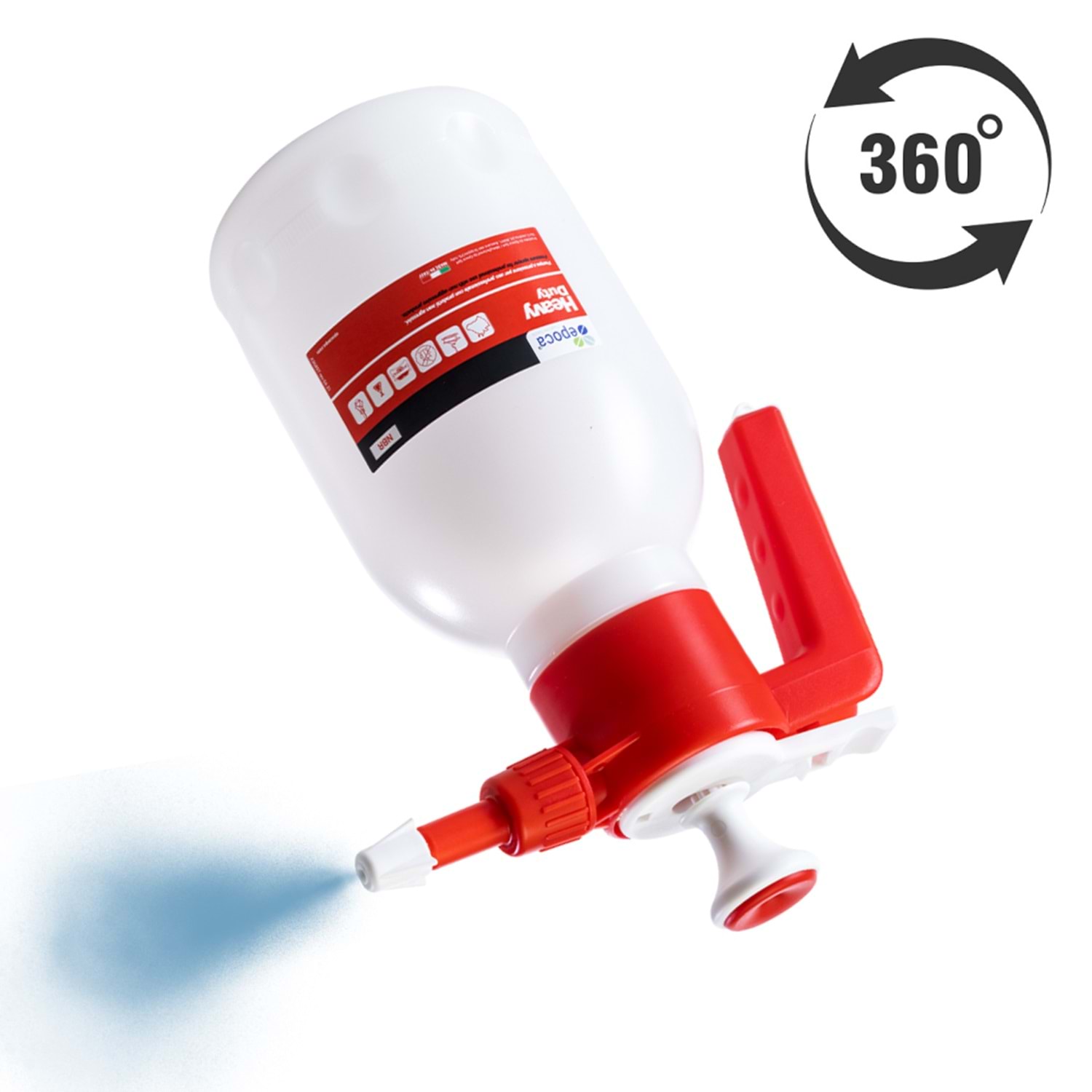 Epoca Alfa Tec 360° Derece Kimyasal Dayanımlı Basınçlı Pompa 2 Litre | Her Açıda Püskürtme Özellikli Profesyonel Sprey Pompa