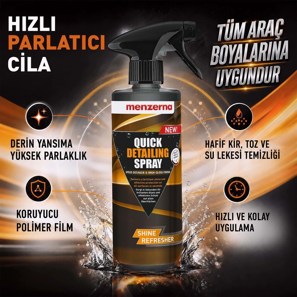 Menzerna Quick Detailing Spray Hızlı Cila ve Yüzey Temizleyici 500 ml