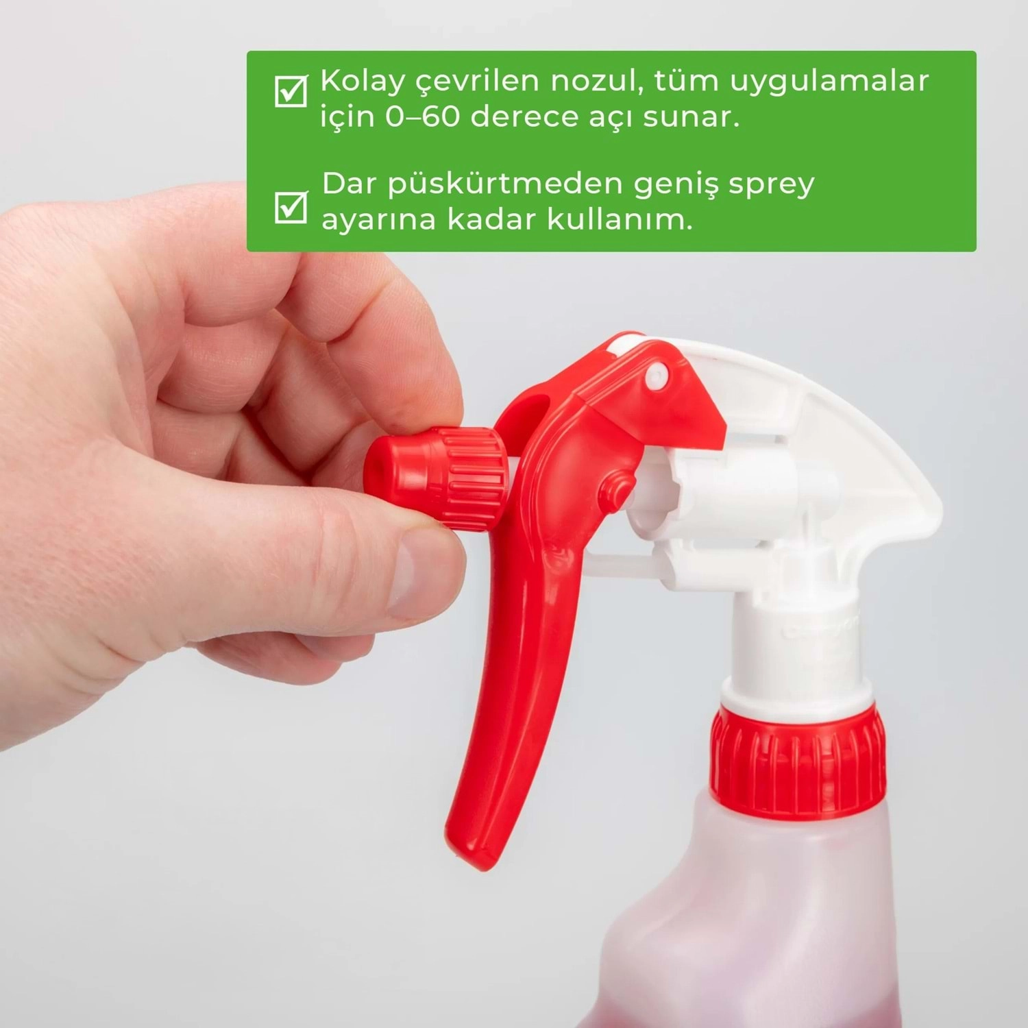 Epoca EP01 Flex Canyon Başlıklı NBR Ölçekli Sprey Şişesi 1 Litre