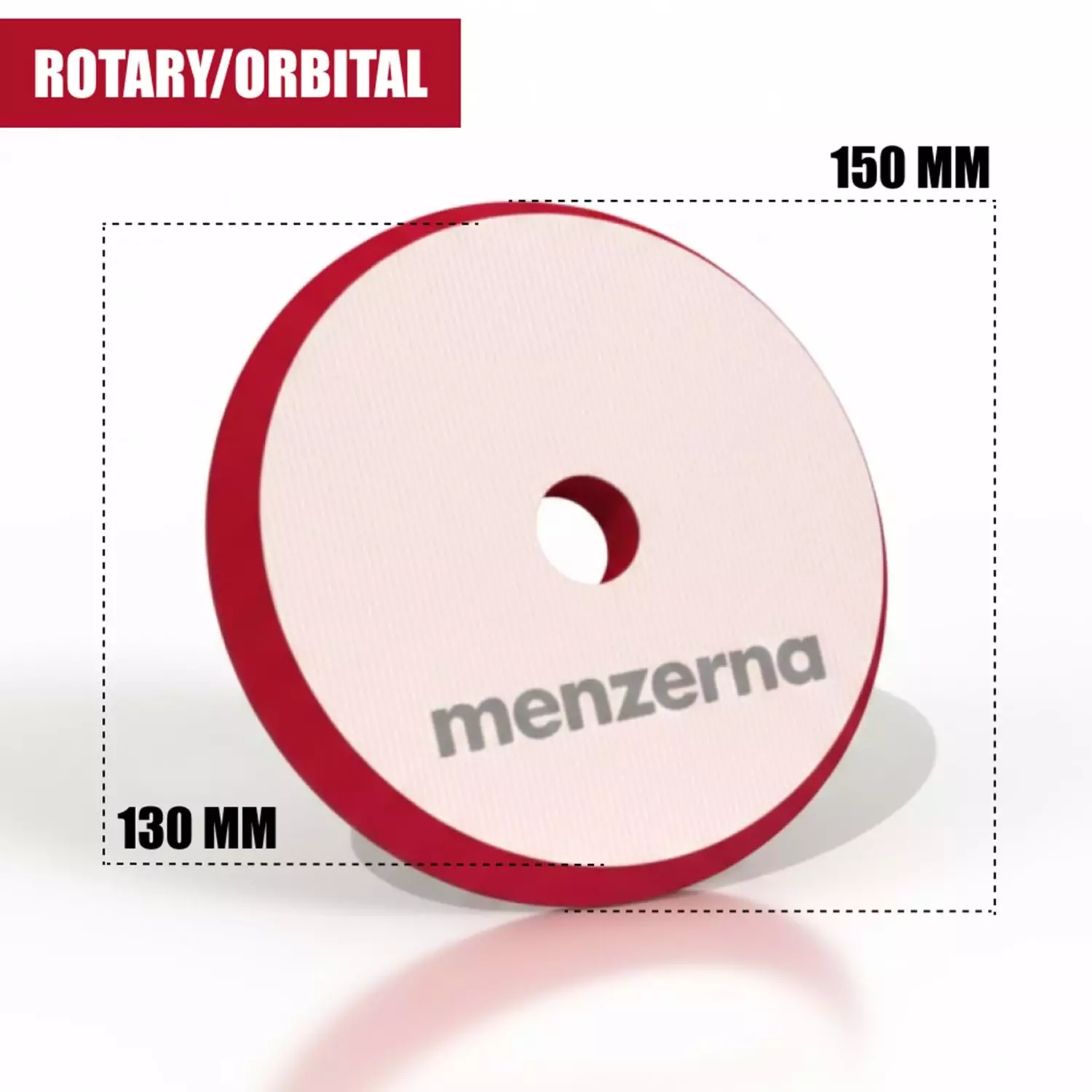 Menzerna Kırmızı Kalın Pasta Polisaj Süngeri 130/150 mm