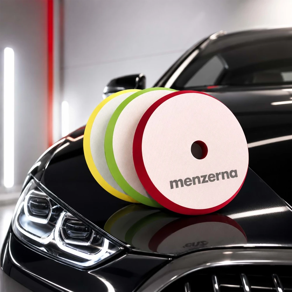 Menzerna Heavy Cut Kırmızı Kalın Pasta Süngeri 155/180 mm – Rotary ve Orbital Uyumlu