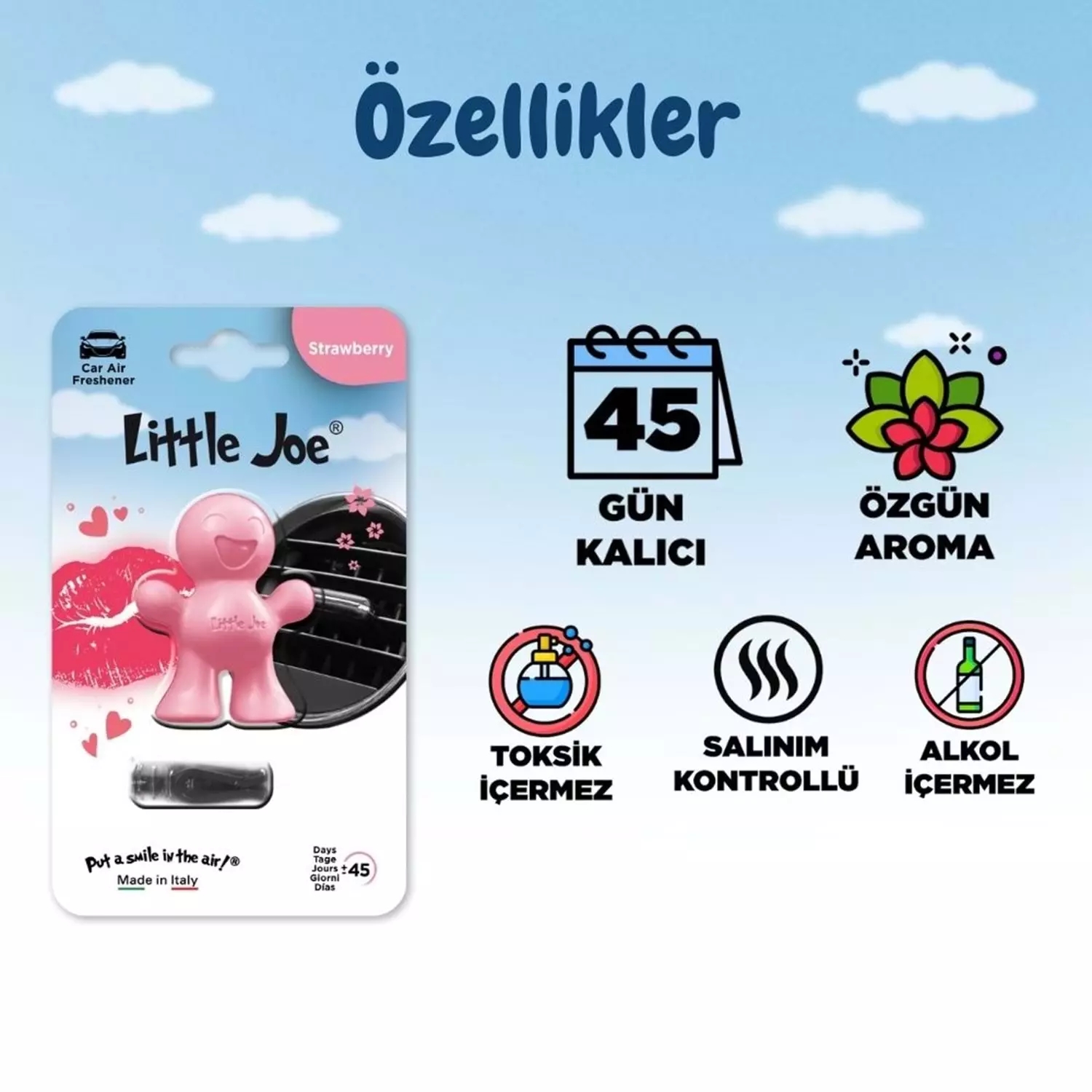 Little Joe Çilek Araç Kokusu 45 Gün