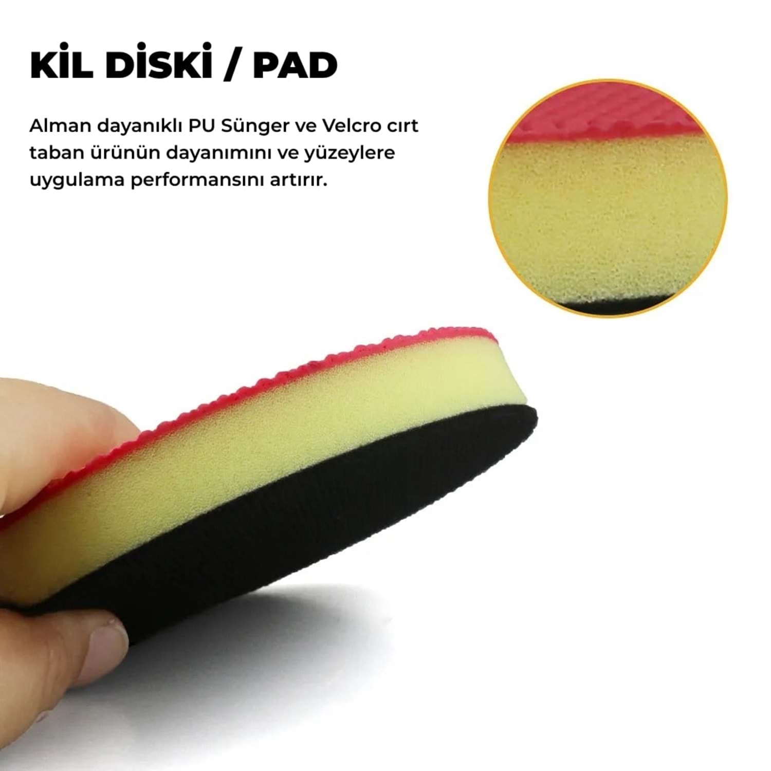 MG PS Kil Diski 150 mm/6’’ - Kil Pedi Clay Disc Disk Clay Pad Ped