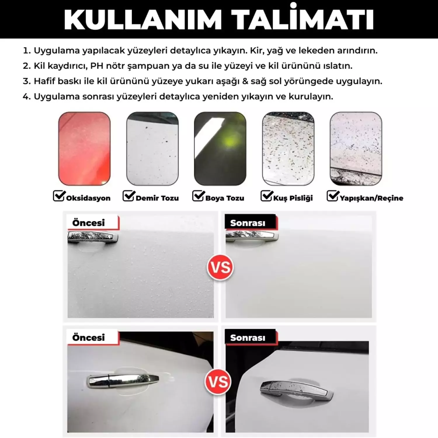 MG PS Kil Eldiveni 21x16 cm (Kırmızı) - Clay Mitt Glove Yüzey Temizleme Kili