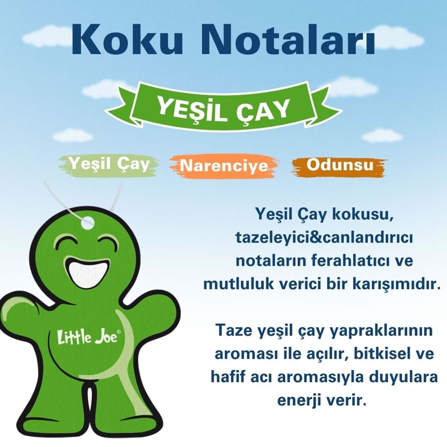 Little Joe Yeşil Çay Araç Asma Koku 30 Gün