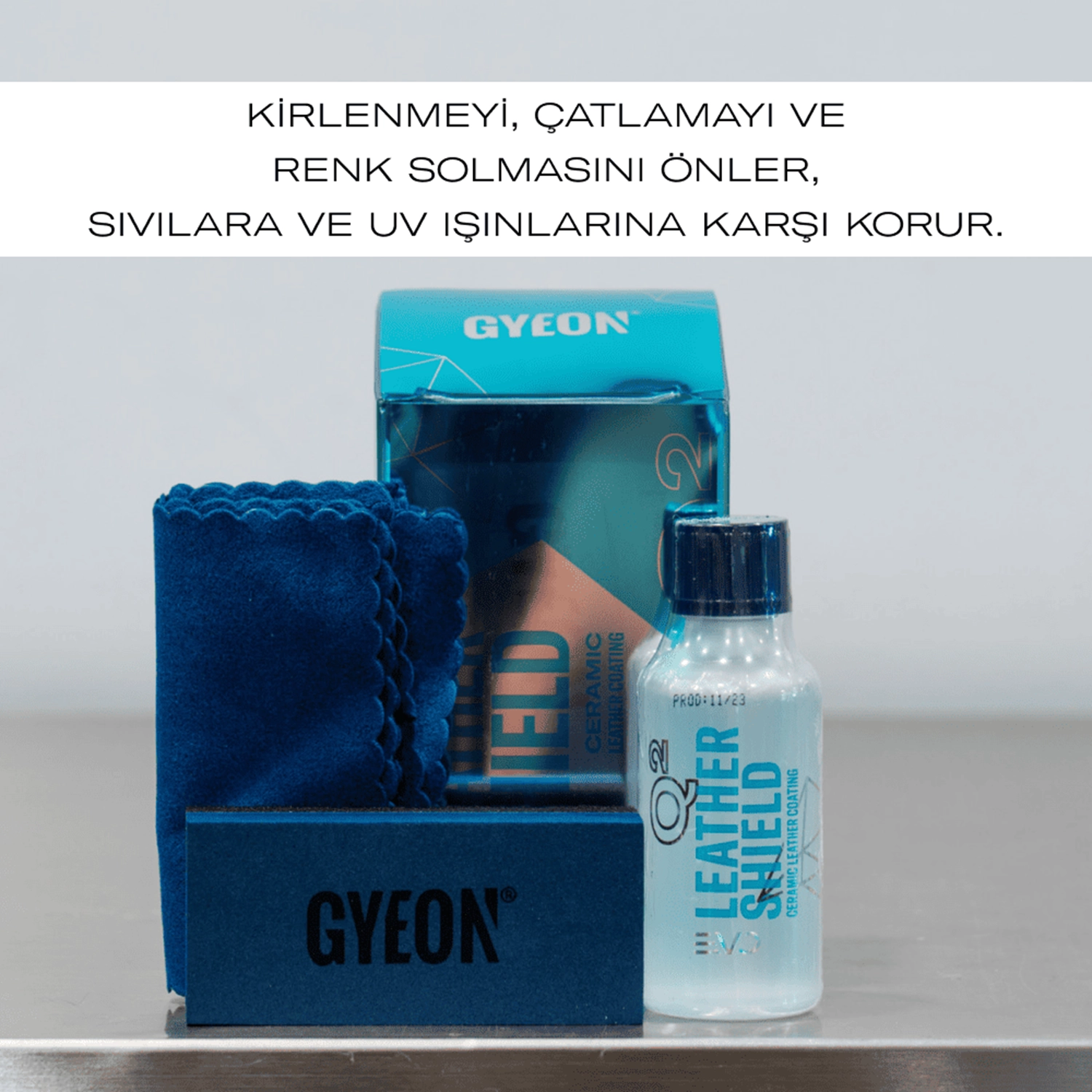 Gyeon Q² Leather Shield EVO Deri Seramik Kaplama 50 ML | Deri Koltuk ve İç Mekan Koruyucu Kaplama