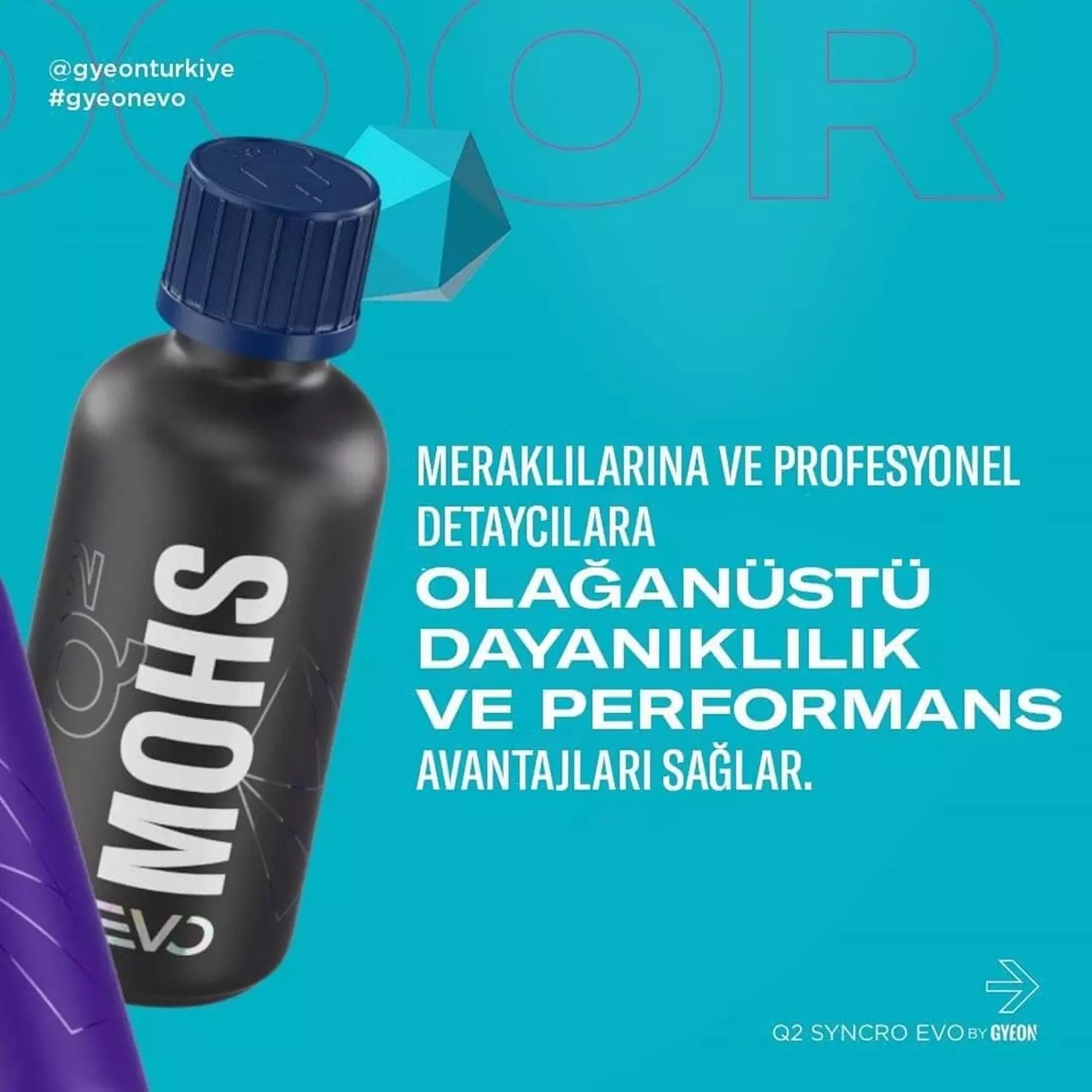 Gyeon Q² Syncro EVO Light Box Çift Katman Seramik Kaplama 50 ML + 50 ML | 50 Ay Dayanımlı Profesyonel Boya Koruma