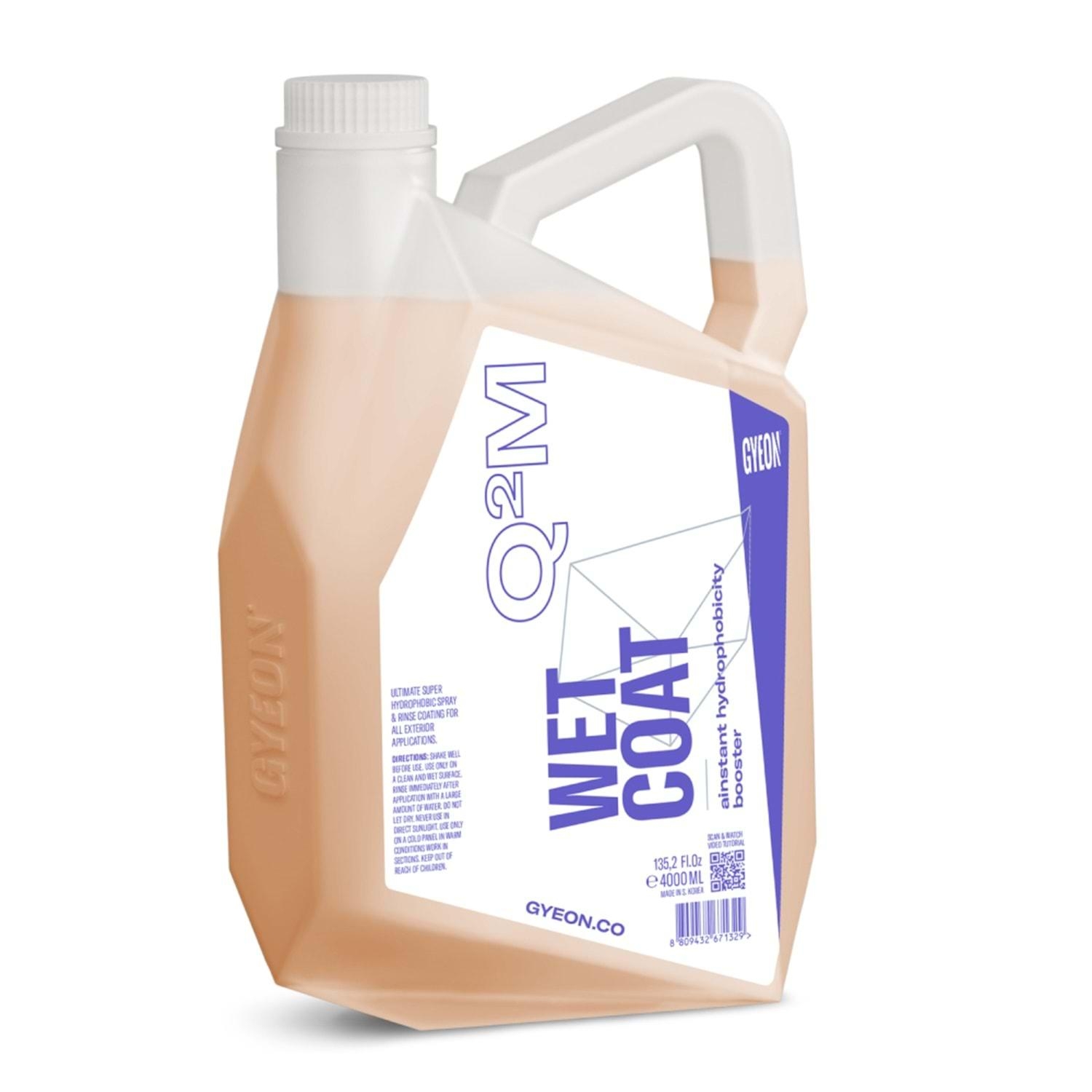 Gyeon Q²M WetCoat Nano Boya Koruma ve Seramik Sprey Hızlı Cila 4000 ML | Su İtici Parlak Islak Görünüm Koruması