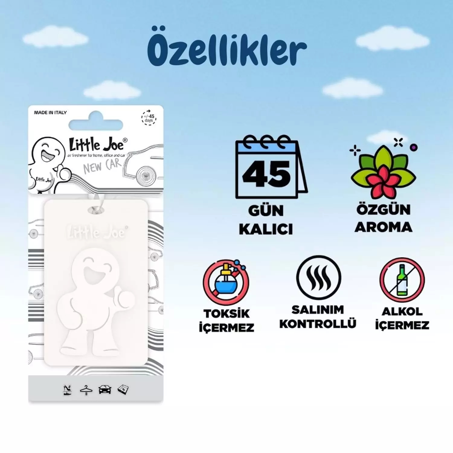 Little Joe Yeni Araç Kokulu Asma Kart Koku 45 Gün