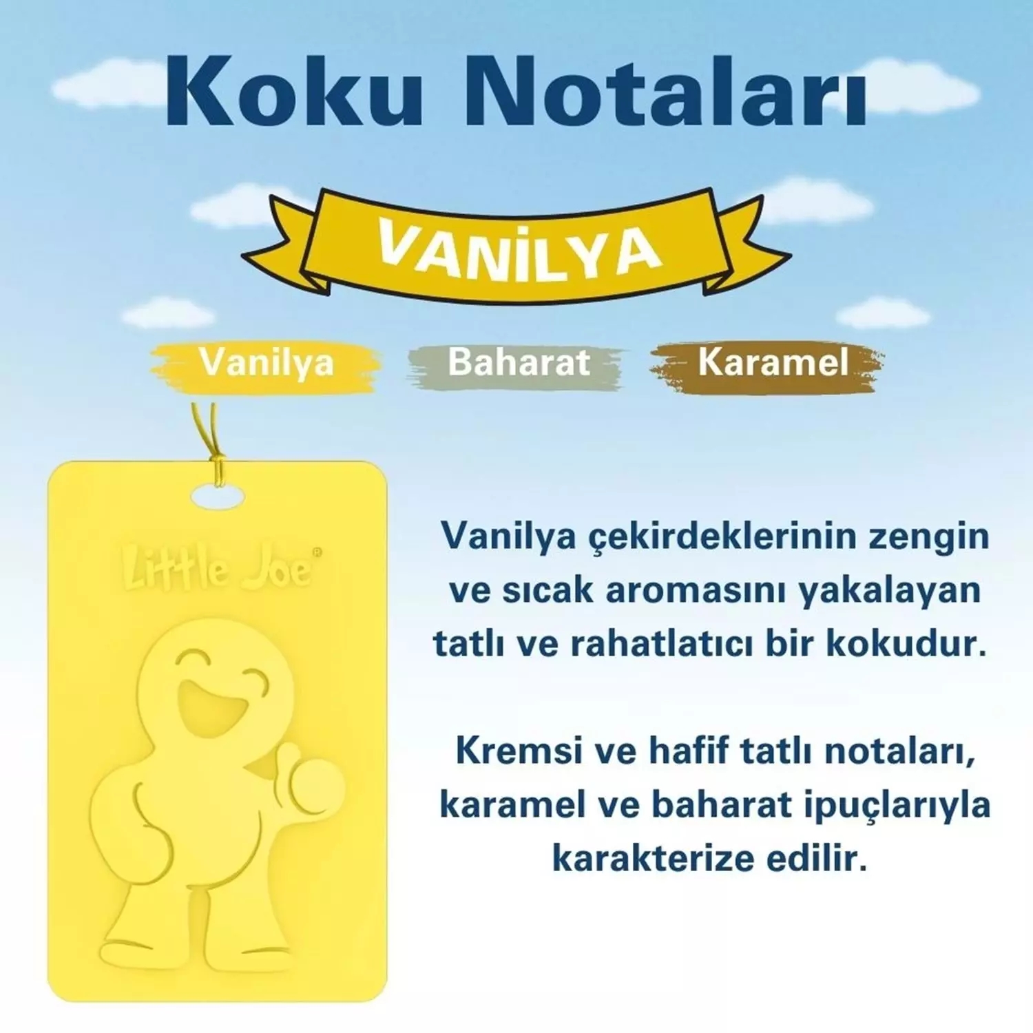 Little Joe Vanilya Kokulu Asma Kart Koku 45 Gün