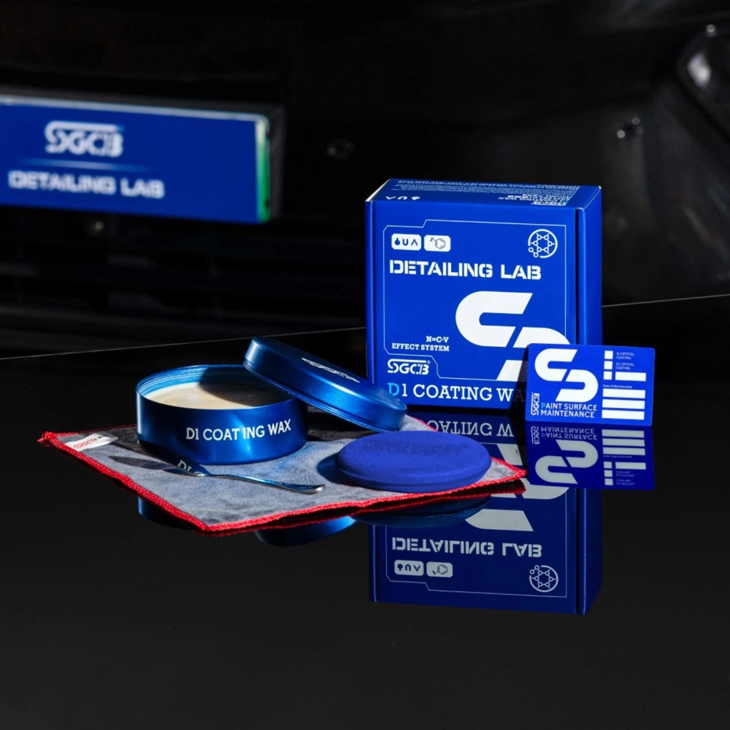 SGCB D1 Coating Wax Cila Seti - 200 gr | Araç Boya Koruma | Parlak Oto Krem Cila Hidrofobik Etki