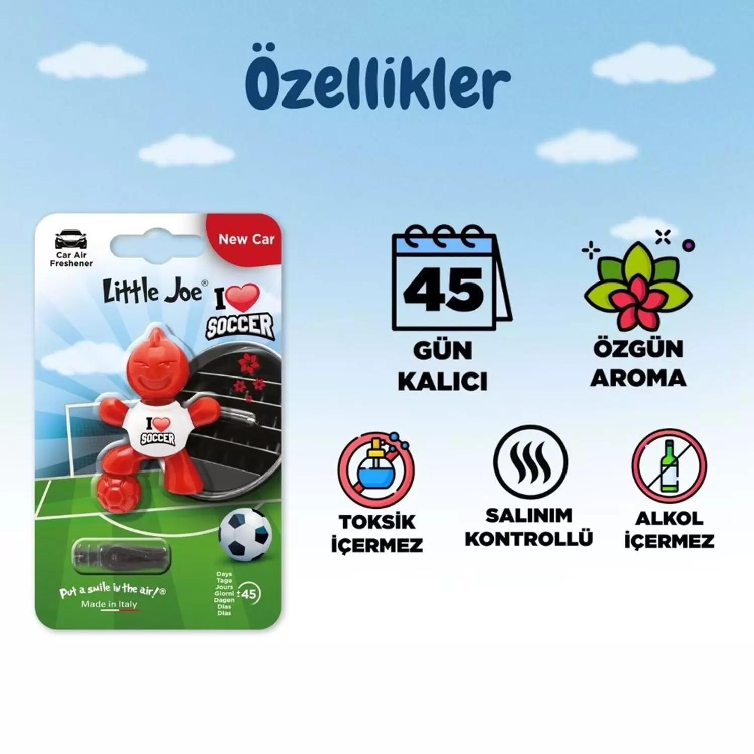 Little Joe Futbol Yeni Araç Kokusu 45 Gün