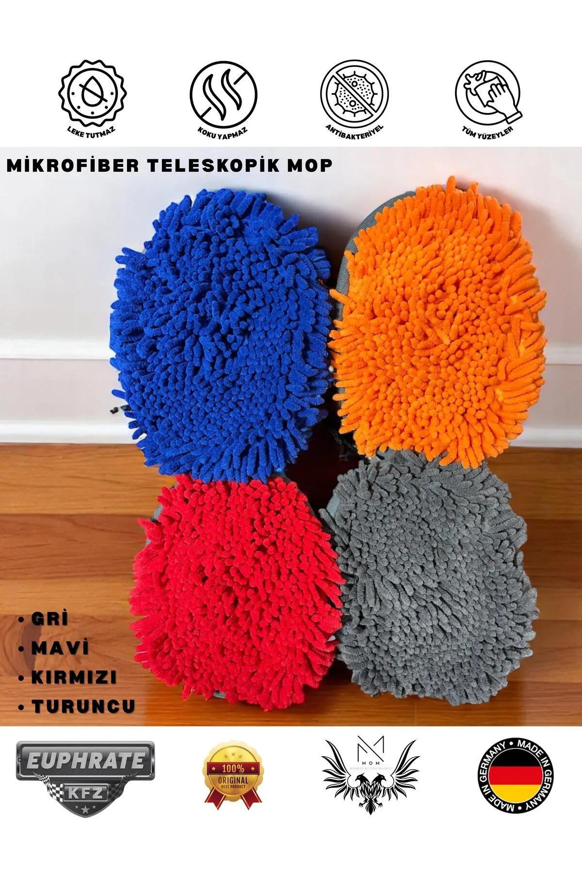 Suff Euphrate Kfz Mikrofiber Teleskopik Yıkama Mop