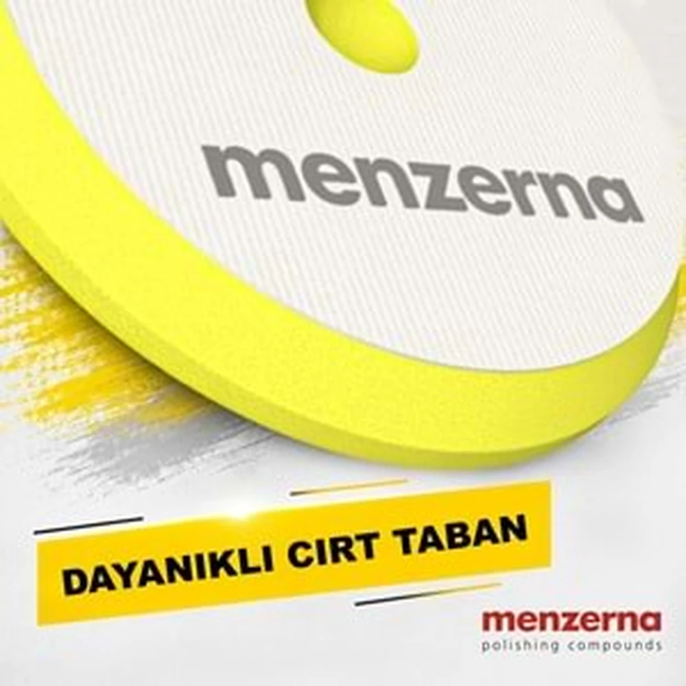 Menzerna Medium Cut Sarı İnce Pasta Süngeri 155/180 mm – Rotary ve Orbital Uyumlu