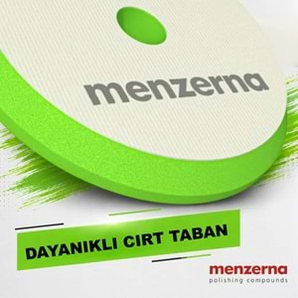 Menzerna Soft Cut Hare Giderici Cila Süngeri 155/180 mm Yeşil – Rotary ve Orbital Uyumlu