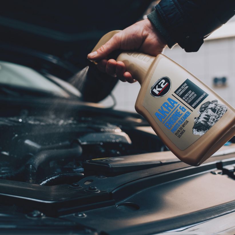 K2 Akra Motor Temizleyici ve Koruyucu 750 ML | Yağ, Gres ve Motor Kir Temizleyici