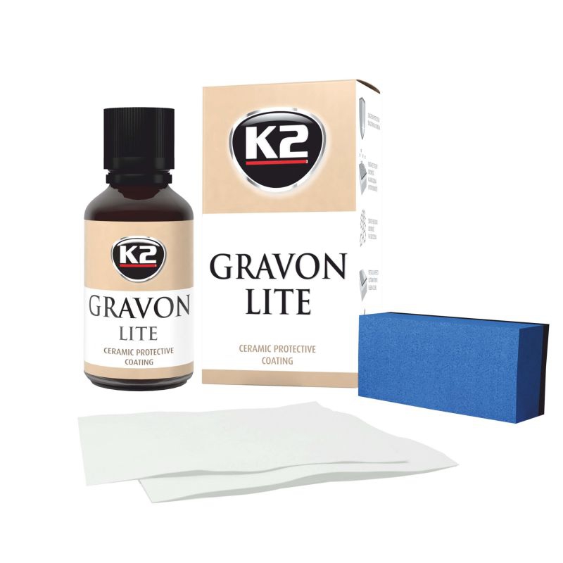 K2 Gravon Lite Seramik Kaplama 30 ML | 12 Aya Kadar Boya Koruma ve Hidrofobik Nano Seramik