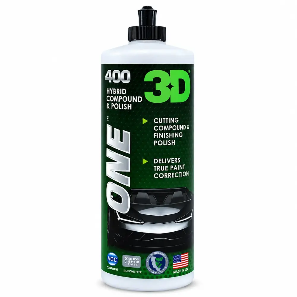 3D One Hybrid Çizik Alma, Hare Giderme ve Parlatma 1 Litre | Tek Adım Polisaj