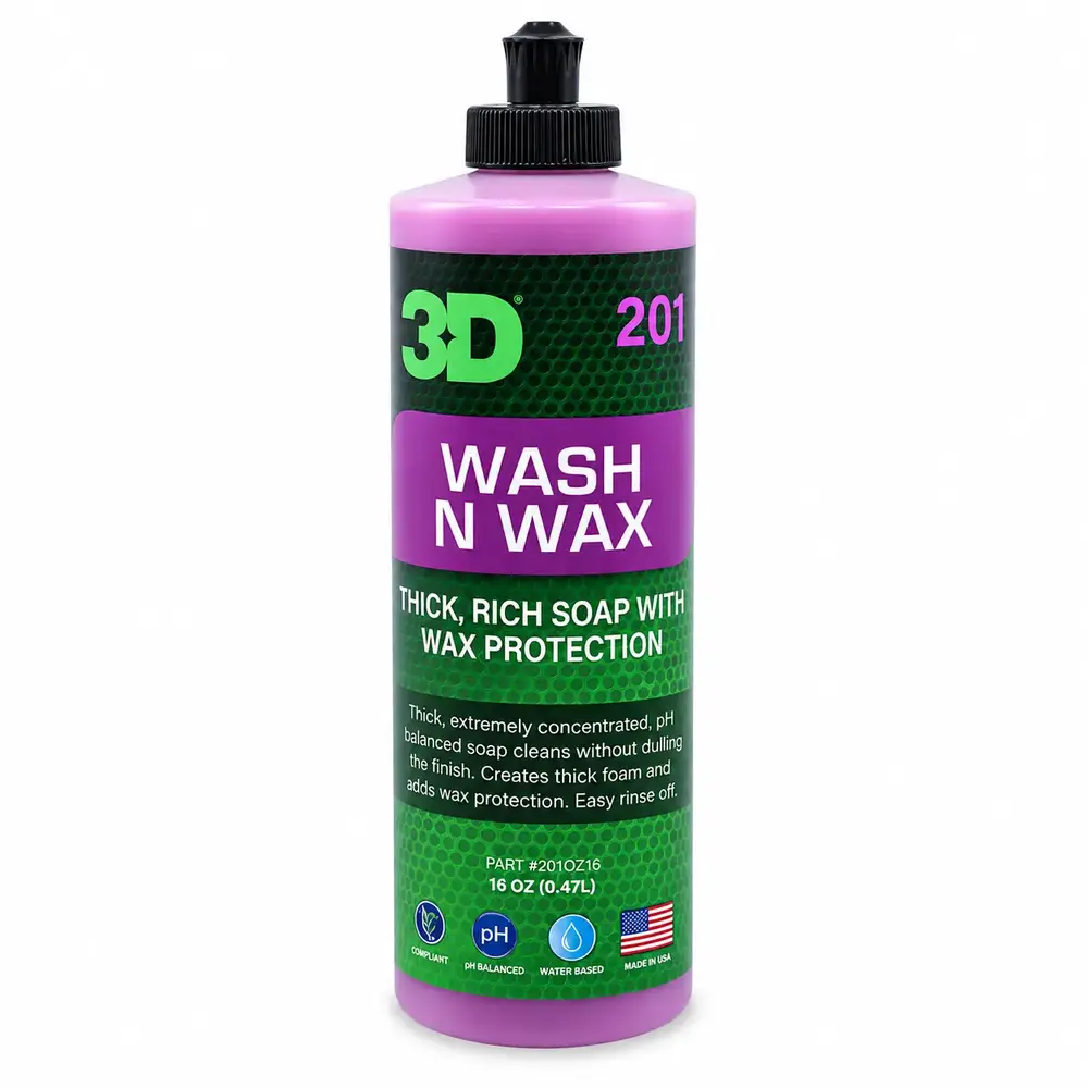 3D Wash N Wax Cilalı Oto Yıkama Şampuanı 500 Ml | 1:128 Ultra Konsantre
