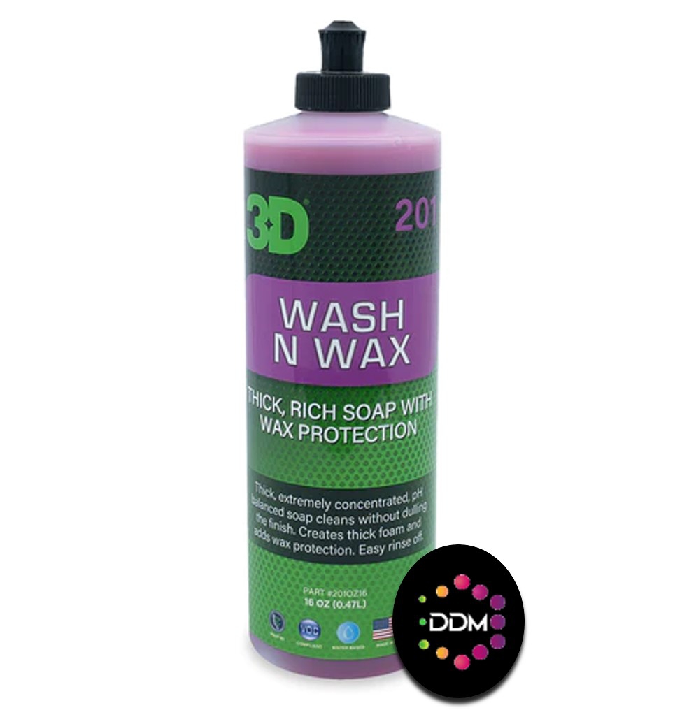 3D Wash N Wax Cilalı Oto Yıkama Şampuanı 1/128 Konsantre 500ML