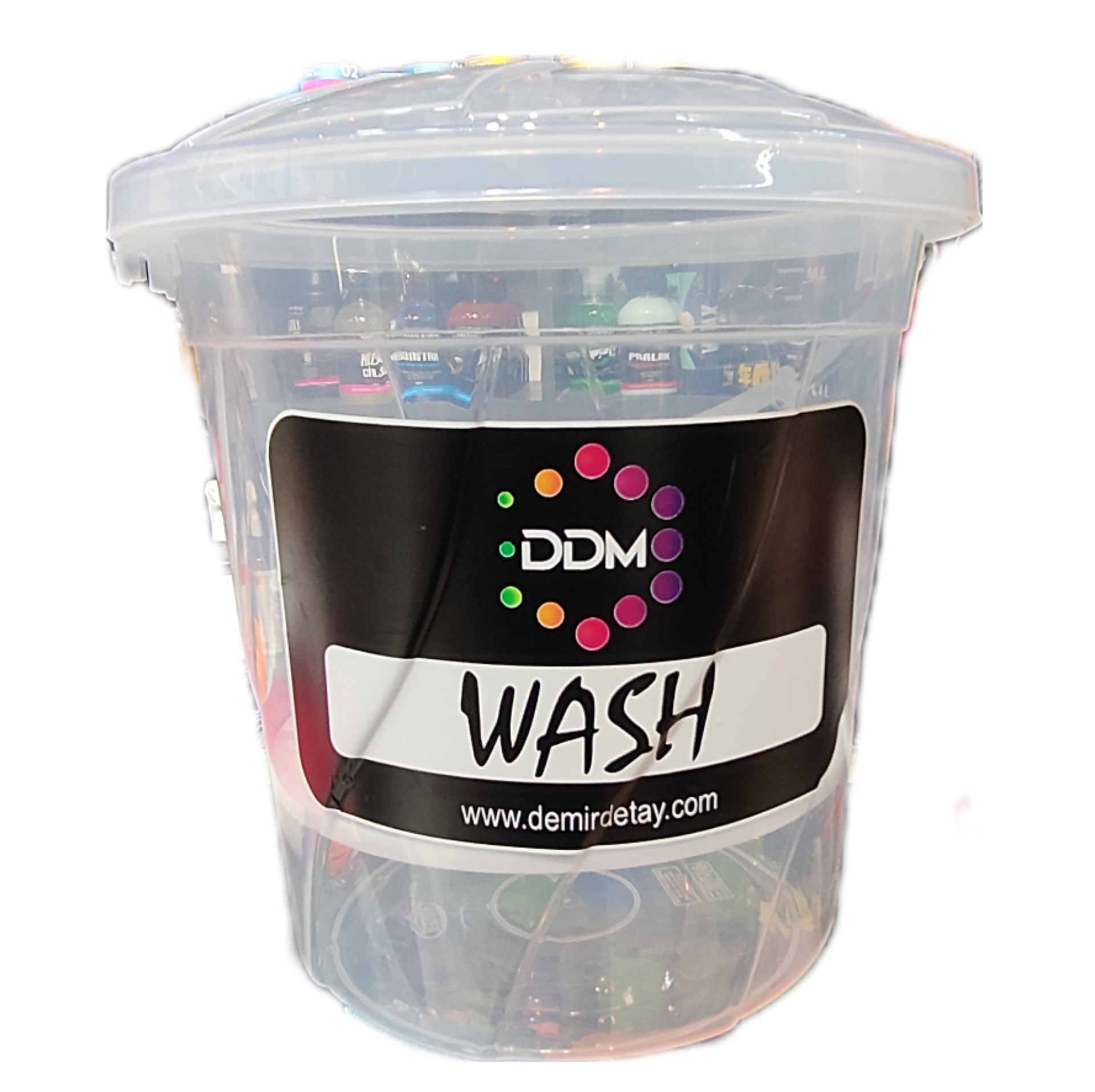 DDM Şeffaf Yıkama Kovası 20 Lt + Grit Guard | Profesyonel Detaylandırma Kovası