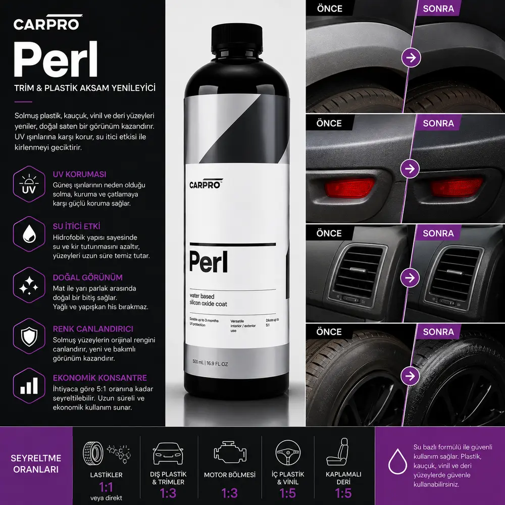 CarPro PERL Trim ve Plastik Aksam Yenileyici 500 ml