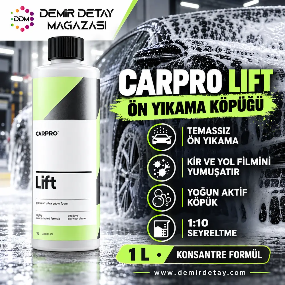 CARPRO Lift Konsantre Aktif Köpük Ön Yıkama Şampuanı 1 Litre