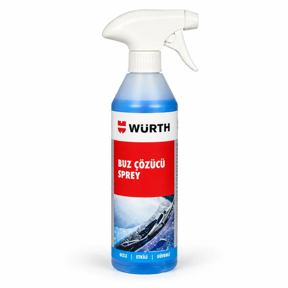 Würth Süper Buz Çözücü Sprey 500 ml | Cam Buz ve Kırağı Çözücü