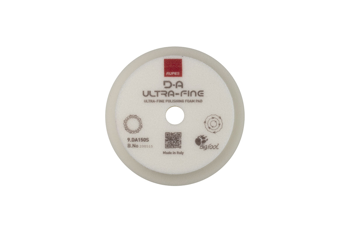 Rupes DA Ultra Fine 130/150 mm Orbital Beyaz Hare, Son Kat Cila Süngeri