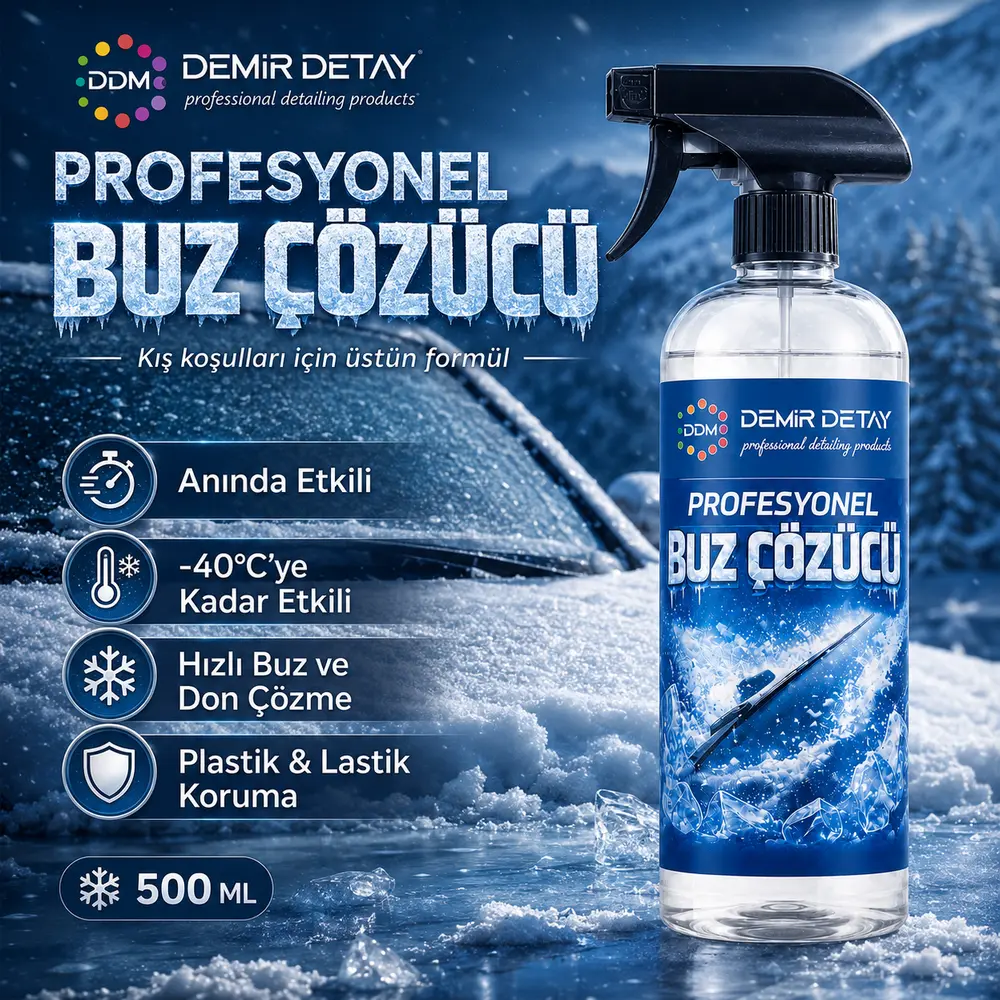 DDM Buz Çözücü Sprey | Cam, Ayna ve Kilitler İçin Hızlı Buz Çözücü BZDD