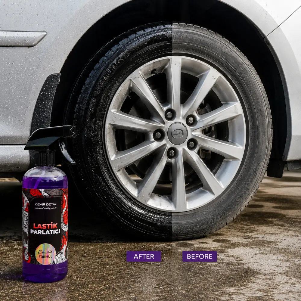 DDM Ceramic Lastik Parlatıcı Sprey 500 ML | Seramik Etkili Uzun Ömürlü Lastik Bakımı