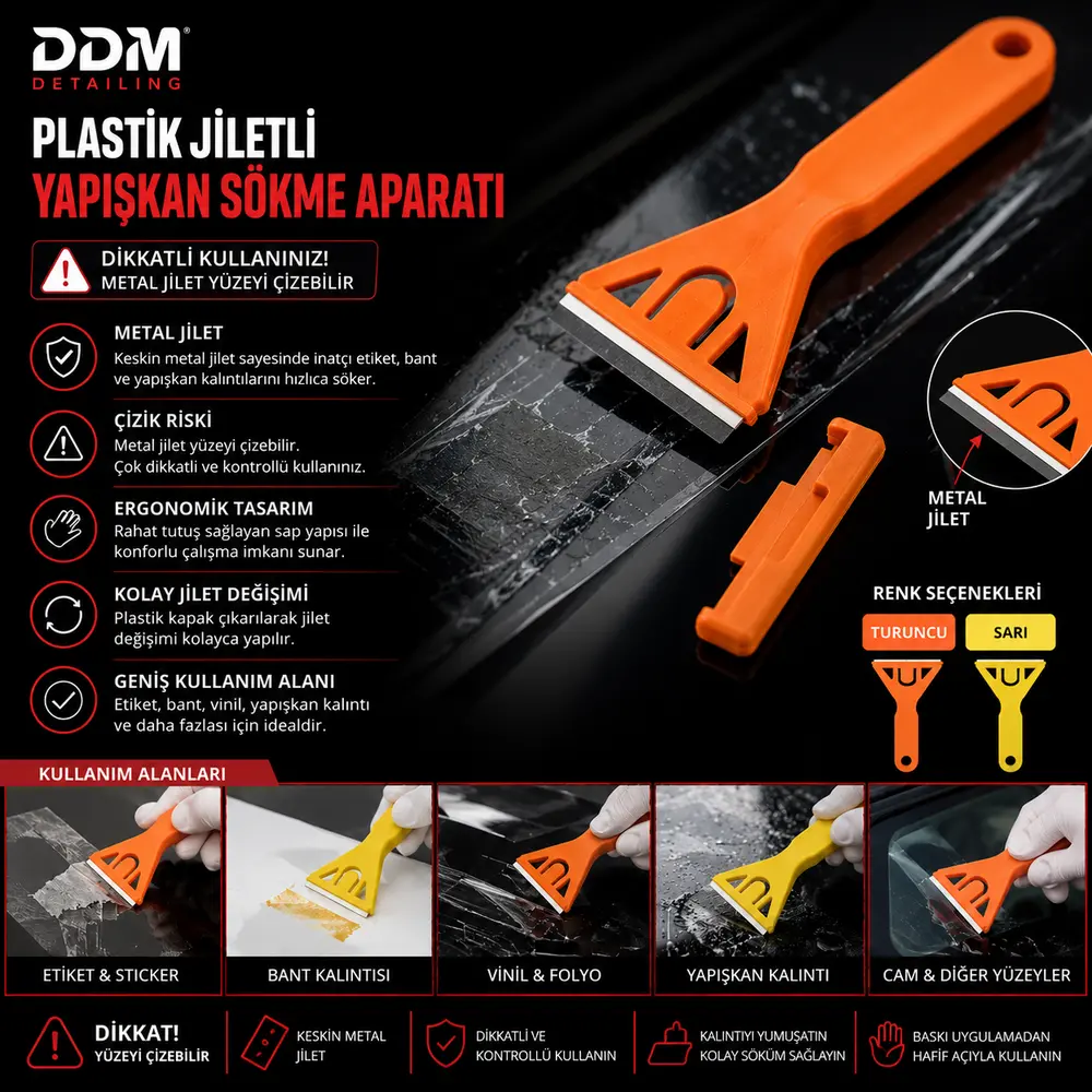 DDM Jiletli Etiket ve Yapışkan Sökme Aparatı