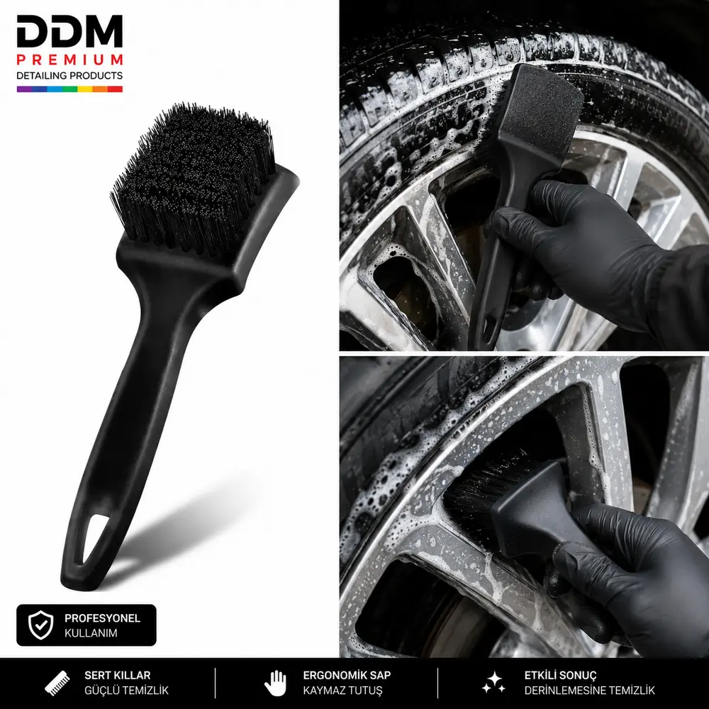 DDM Lastik & Davlumbaz Fırçası 21 CM | Lastik, Paspas ve Davlumbaz Temizleme Fırçası