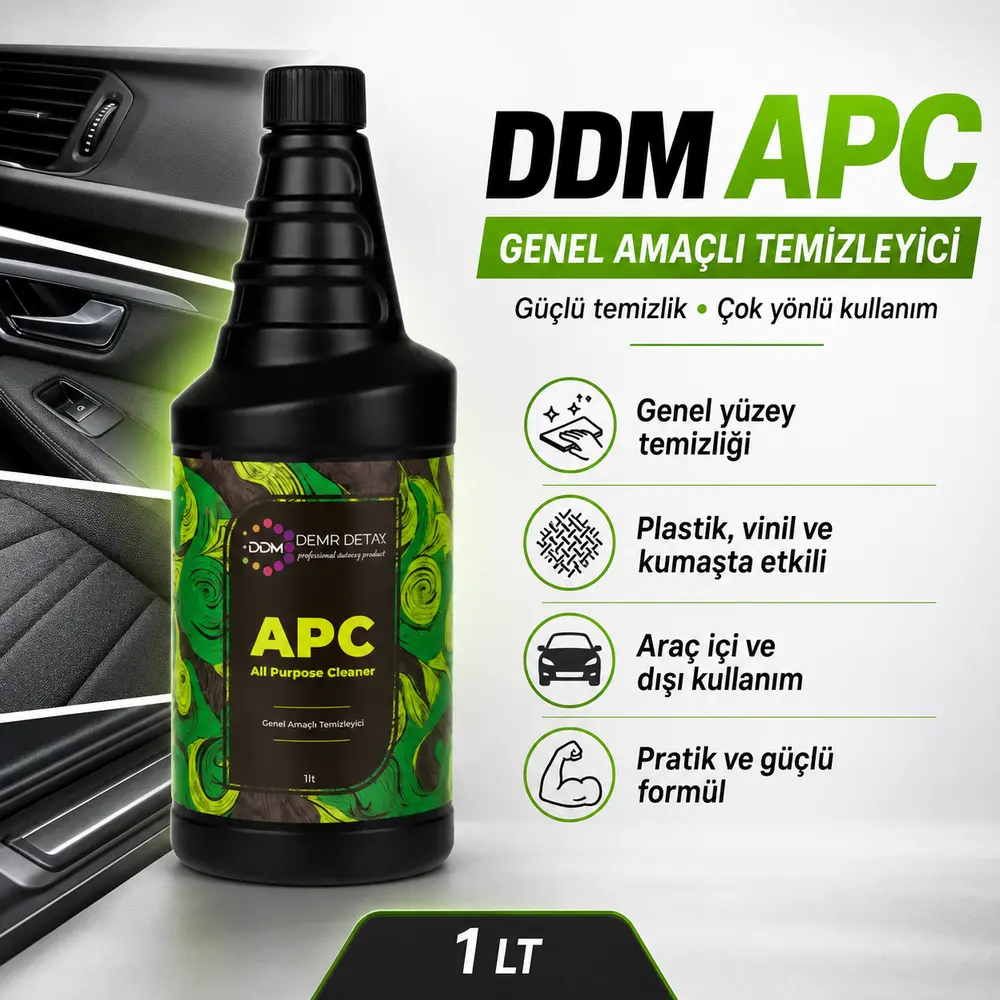 DDM APC 1 Lt Konsantre Genel Amaçlı Temizleyici | Araç İçi ve Dışı Temizlik