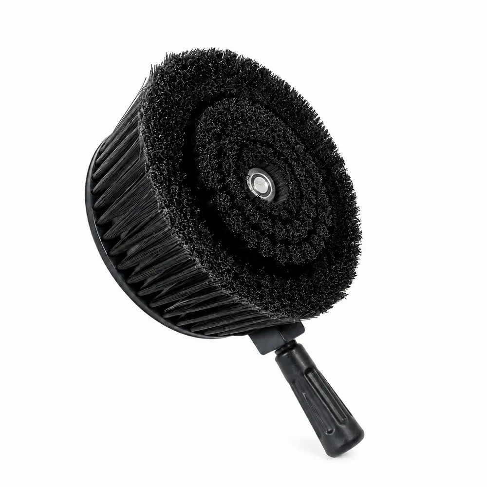 DDM Su Sıçratmayan Döner Koltuk Yıkama Fırçası | Polisaj ve Matkap Uyumlu Profesyonel Temizlik Fırçası