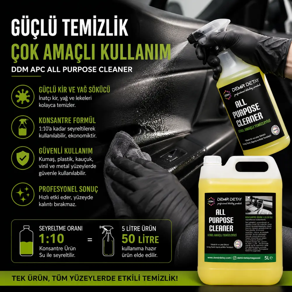 DDM APC All Purpose Cleaner 5 Lt | Konsantre Genel Amaçlı Temizleyici