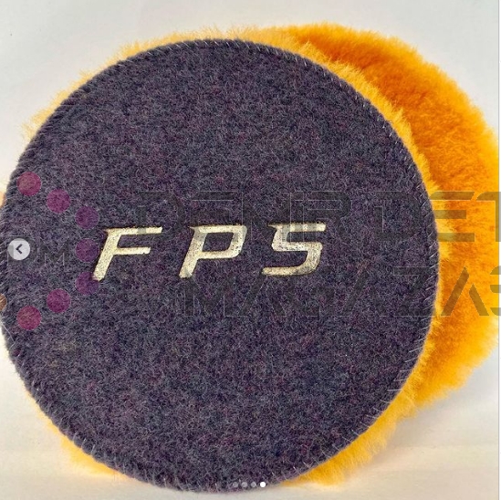 FPS Orbital Pasta Keçesi Sarı 130 MM Kısa Tüy | Ağır Çizik Giderici Kuzu Postu Polisaj Keçesi