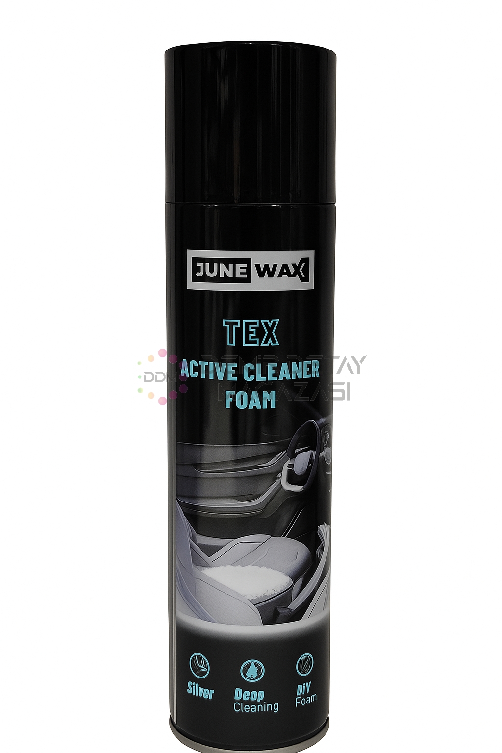 JUNE WAX Tex Active Cleaner Foam Deri - Kumaş - Plastik Temizleme Köpüğü 600 ML